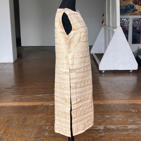 Custom made gold and metallic gold thread tunic top - Picture 7 of 11